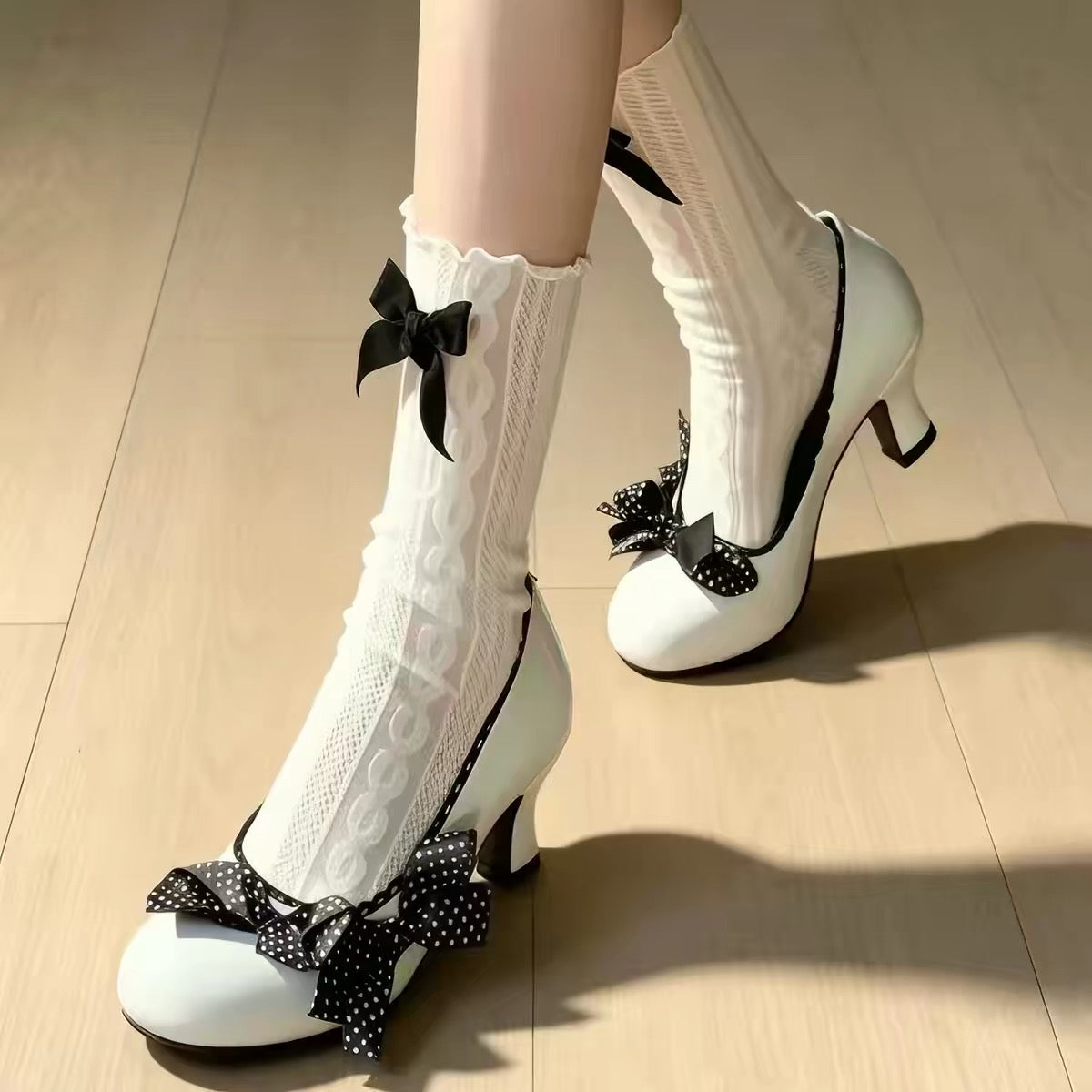 vintage ribbon pumps