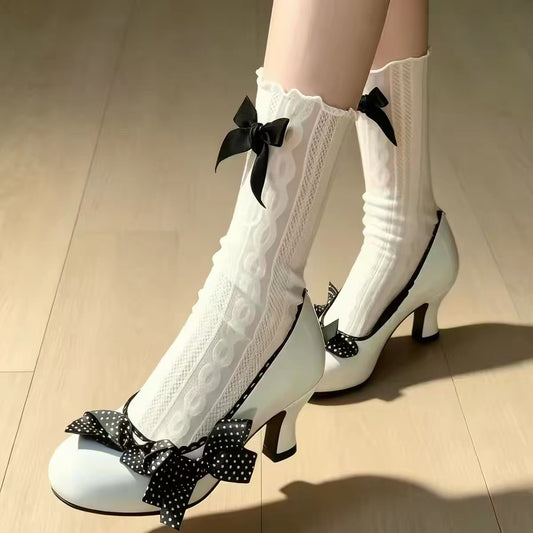 vintage ribbon pumps
