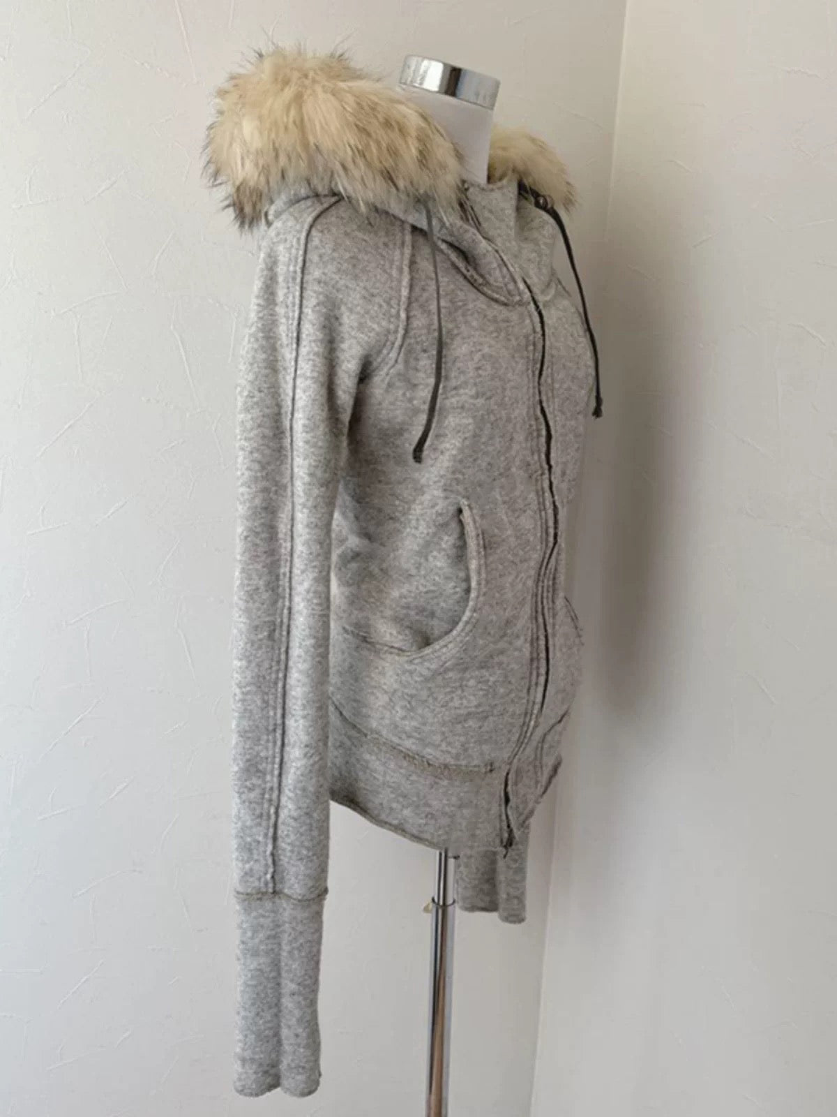 Cozy Chic Faux Fur-Lined Zip-Up Hoodie