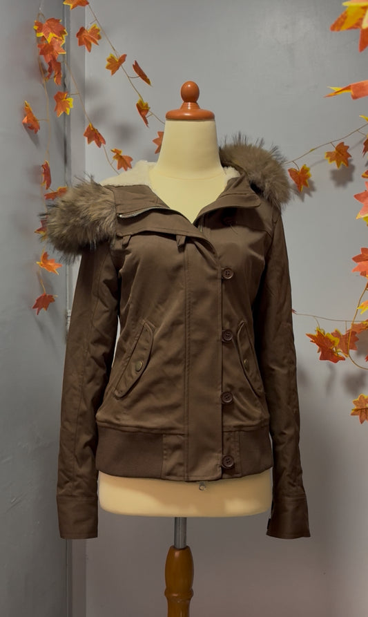 Brown 2000s coat
