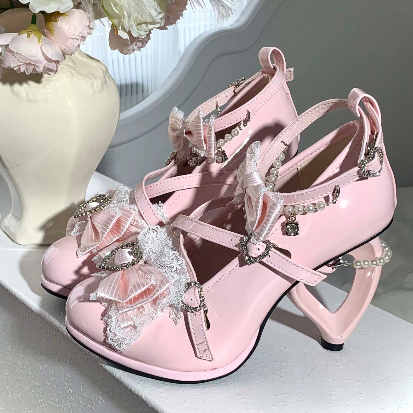 Blush sonata heels