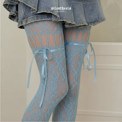 Velvet Lace Tights