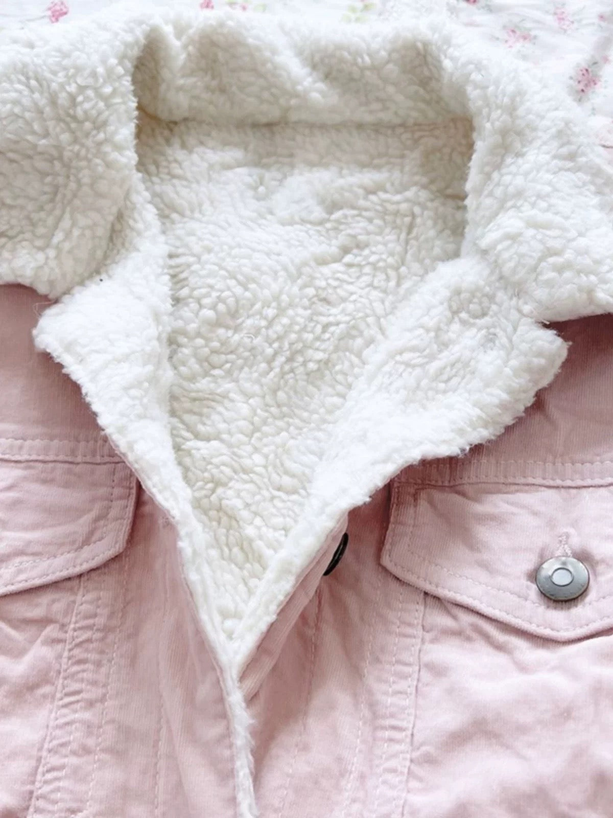 Cozy Sherpa-Lined Pink Jacket