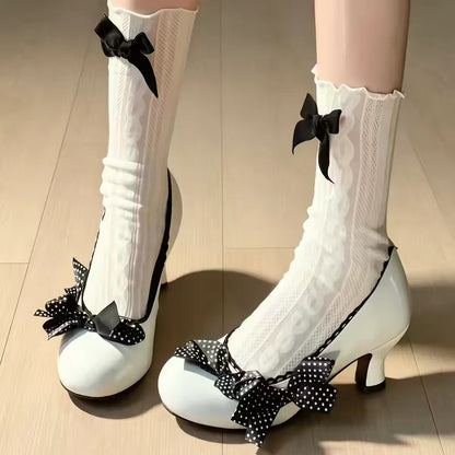 vintage ribbon pumps