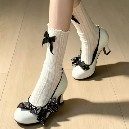 vintage ribbon pumps