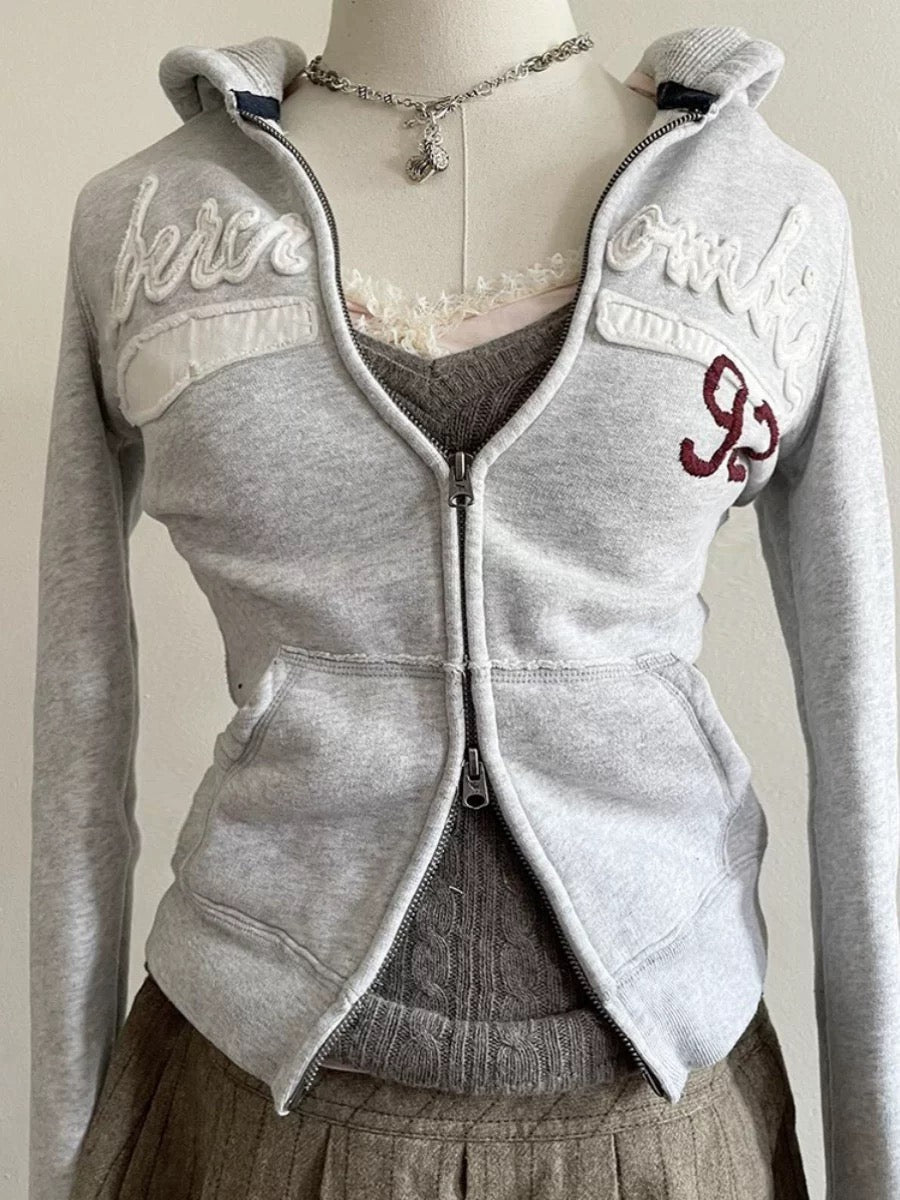 Slim zip up hoodie