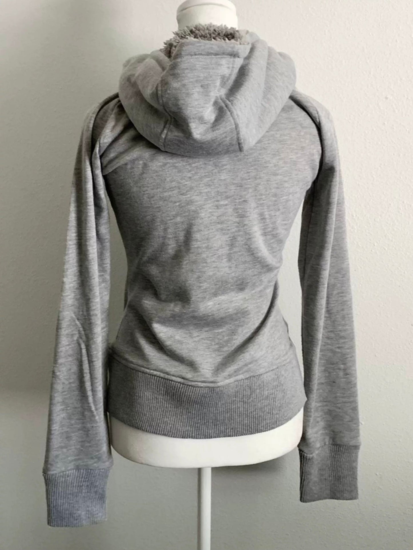 Silver Grey Fur Hoodie