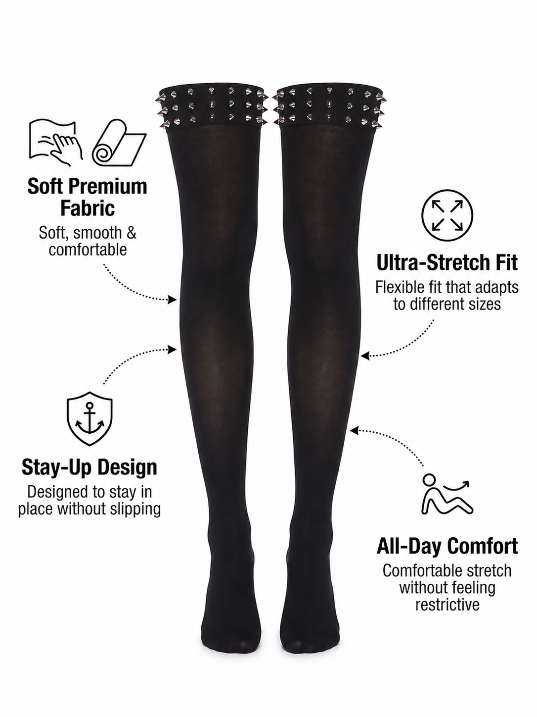 Spiked Doll Stockings