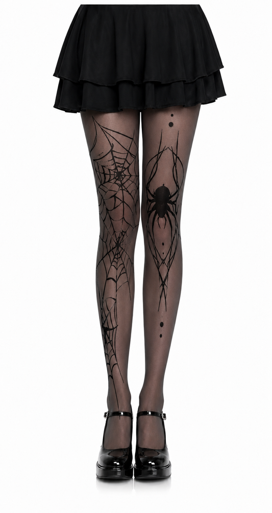 Spider Veil Tights