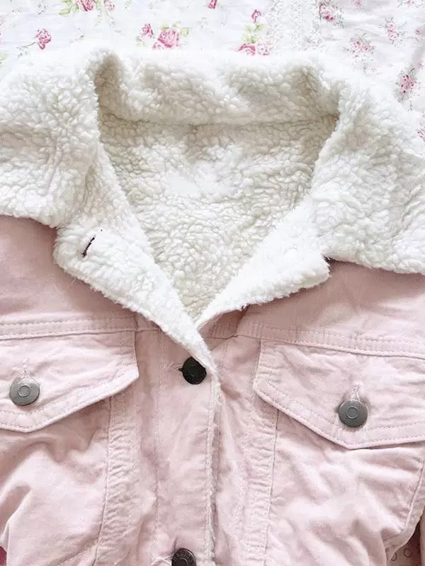 Cozy Sherpa-Lined Pink Jacket